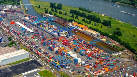 Duisburg intermodal terminal, source: Duisport