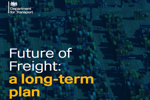 Cover of Future of Freight UK government consultation document