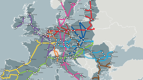 Core network corridors Europe