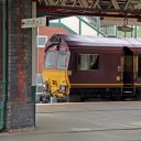 Freight train at Wrexham General station