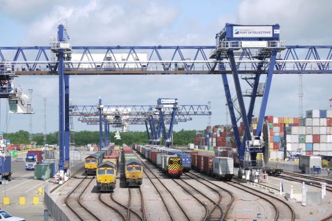 Felixstowe Port. Photo: Network Rail