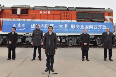 Opening ceremony for Xi'an - Sławków train, source: Mateusz Dawidowski