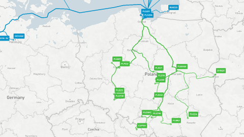 Rail freight links of Gdansk port, source: Port of Gdansk