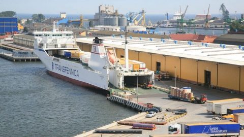 Ro-ro terminal in port of Gdynia, source: OT Logistics