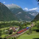 Freight train in Switzerland. Photo: Wikimedia Commons