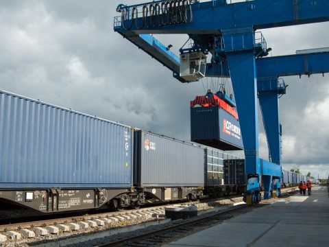 Intermodal terminal in Kaliningrad Region, source: Russian Railways (RZD)