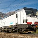 Vectron with load shortly after Kander Tunnel. Source: Siemens