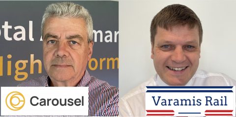Portraits of Andrew Lowery, Managing Director UK, Carousel Logistics; and Phil Read founder and MD of Varamis Rail