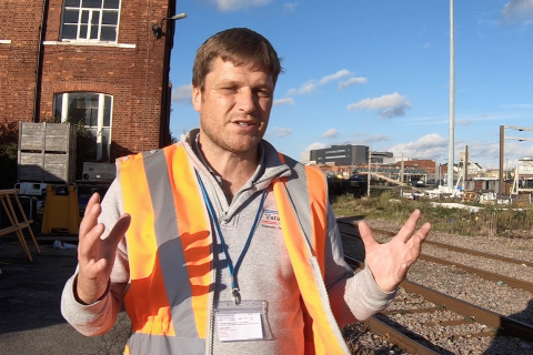 Portrait of Varamis Ral managing director Phil Read outside Doncaster office