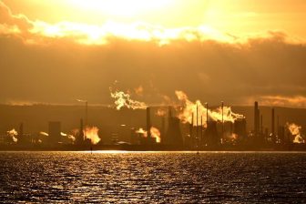 Sunset over Grangemouth Oil Refinery